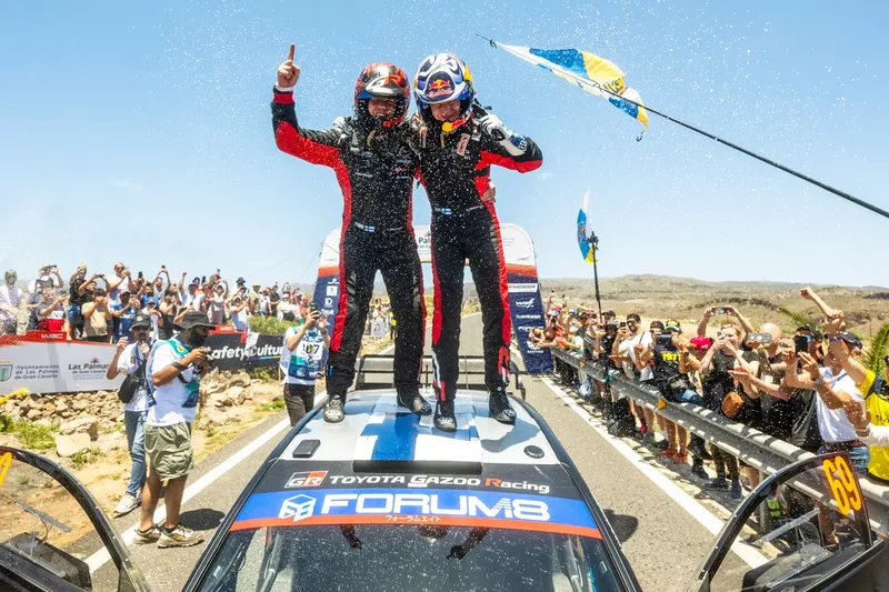 Vainqueur Kalle Rovanperä, Jonne Halttunen, Toyota Gazoo Racing WRT Toyota GR Yaris Rally1