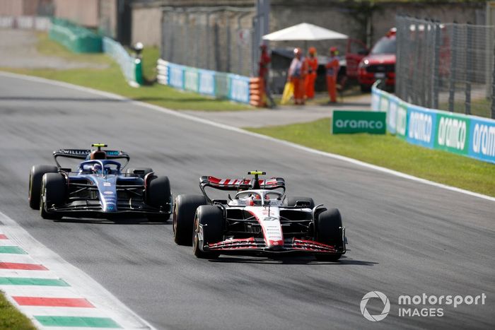 Nico Hulkenberg, Haas VF-23, Logan Sargeant, Williams FW45