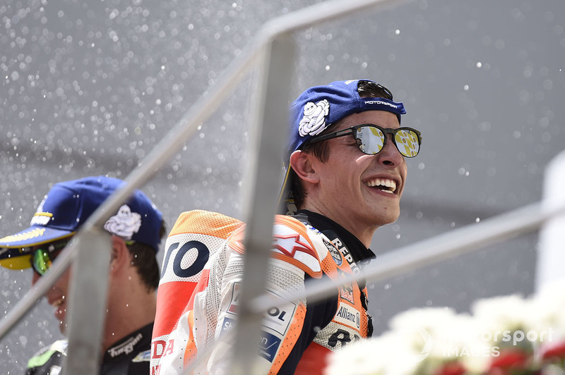 Podio: ganador de la carrera Marc Marquez, Repsol Honda Team