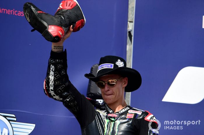 Podio: segundo lugar Fabio Quartararo, Yamaha Factory Racing