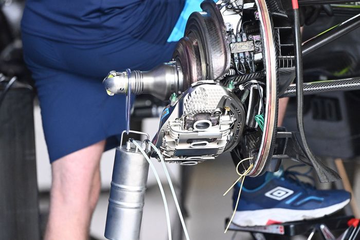 Detalle técnico del Williams FW45