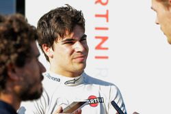 Lance Stroll, Williams, con los medios