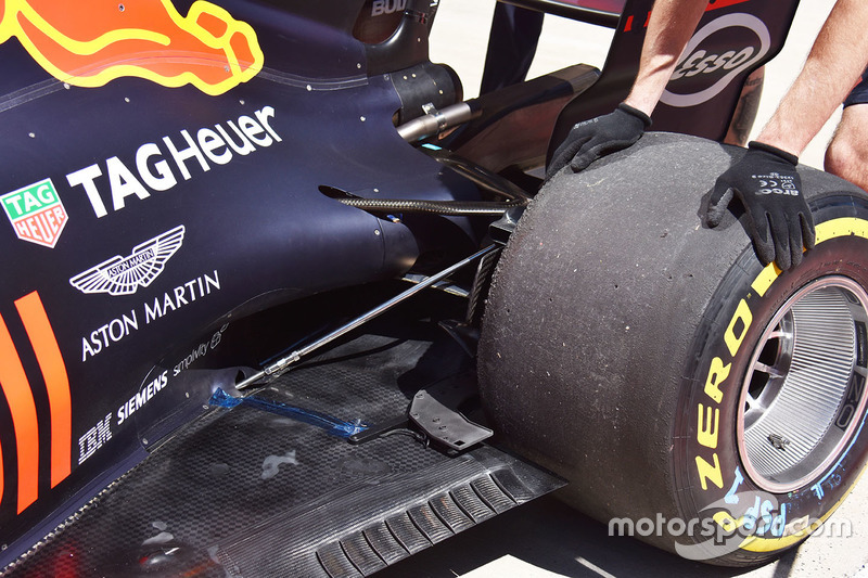 Detalle lateral del Red Bull Racing RB13