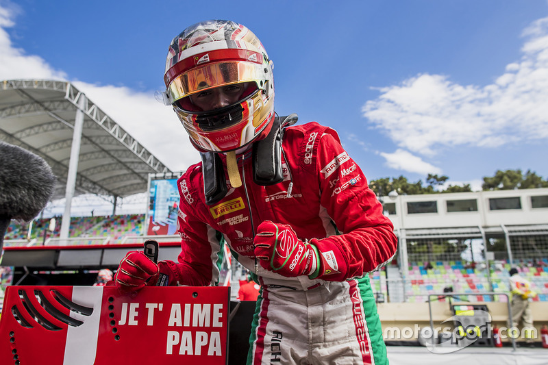 Charles Leclerc, PREMA Powerteam, auteur de la pole position