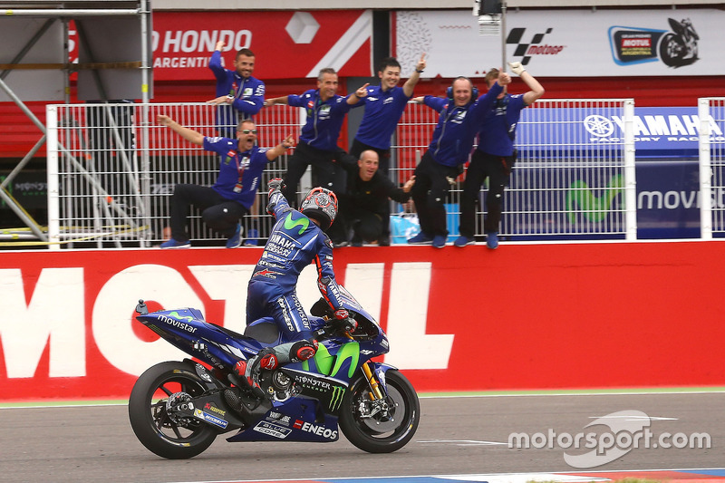 Maverick Viñales, Yamaha Factory Racing, vainqueur de la course