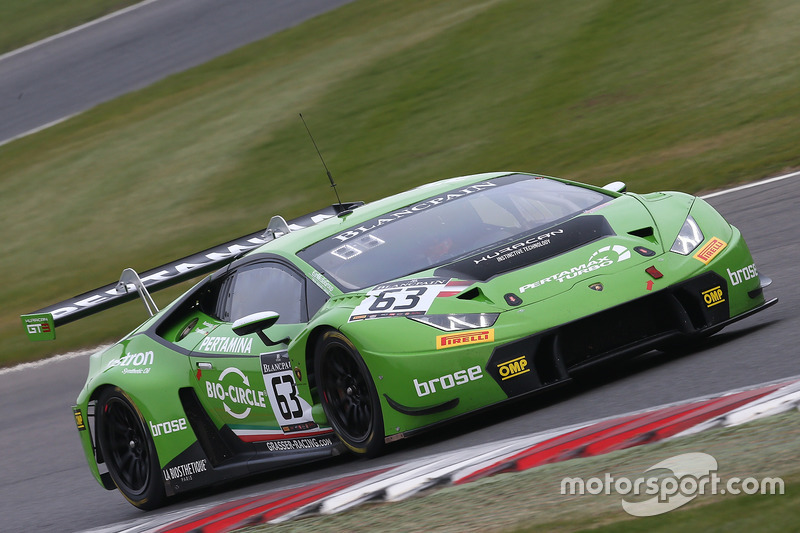 #63 GRT Grasser Racing Team Lamborghini Huracan GT3: Christian Engelhart, Mirko Bortolotti