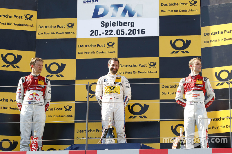 1. Timo Glock, 2. Mattias Ekström, 3. Jamie Green