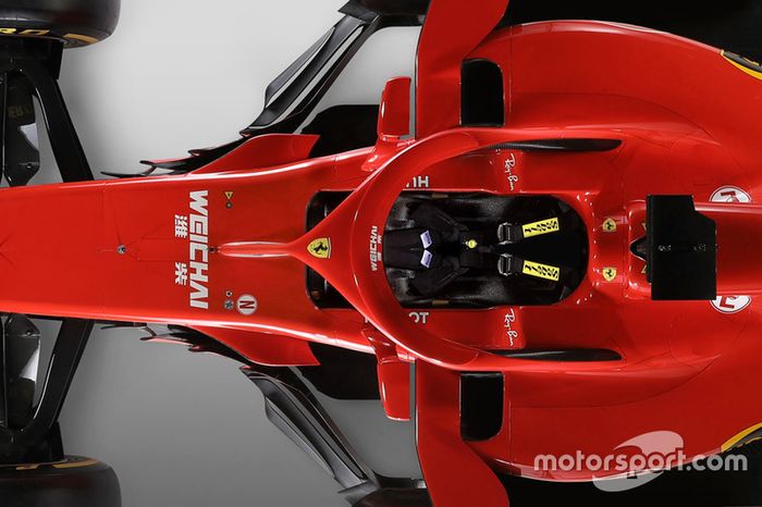 Ferrari SF71H detalle del halo