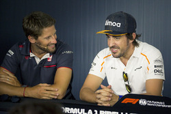 Romain Grosjean, Haas F1 ve Fernando Alonso, McLaren