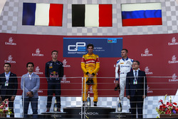 Podium: race winner Antonio Giovinazzi, PREMA Racing, second place Pierre Gasly, PREMA Racing & thir