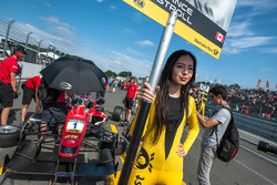 grid girl, Lance Stroll, Prema Powerteam Dallara F312 - Mercedes-Benz