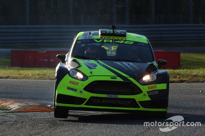 Valentino Rossi, Carlo Cassina, Ford Fiesta WRC