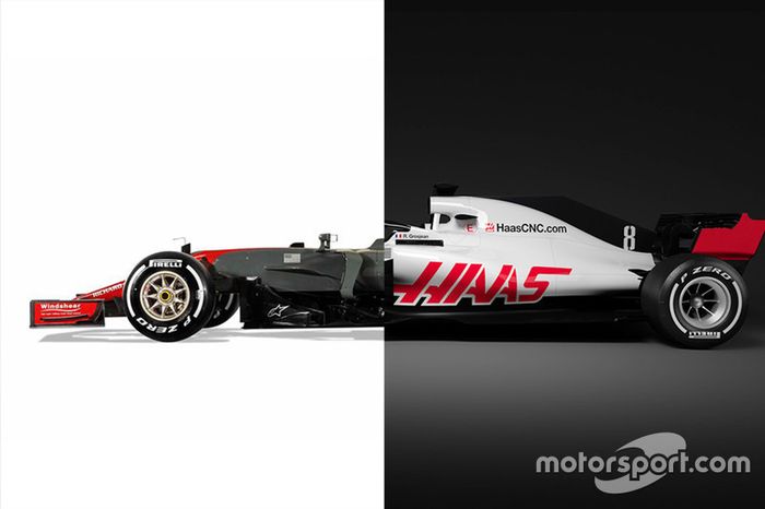 Comparación monoplaza Haas F1