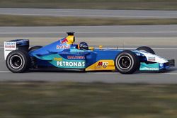 Heinz-Harald Frentzen, Sauber Petronas C22 teste la voiture avec sa livrée complète