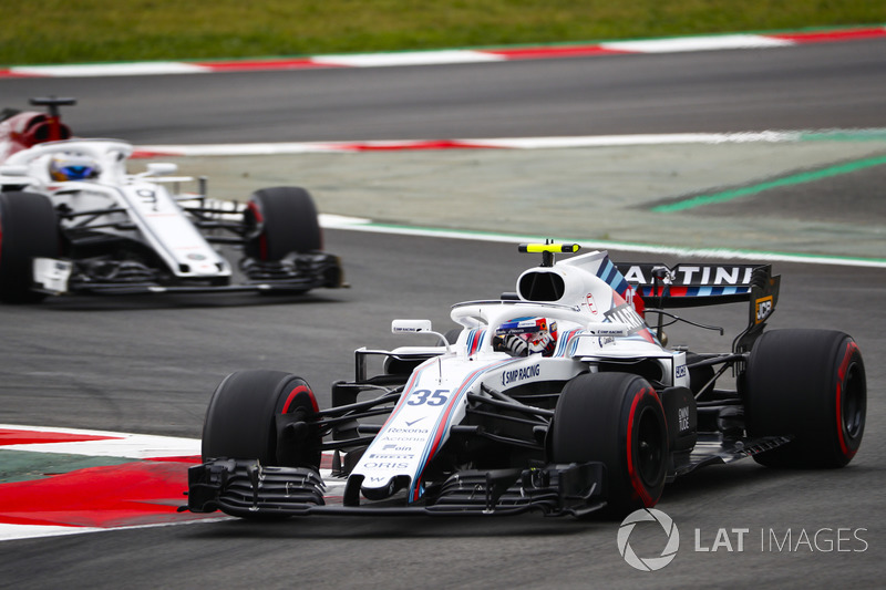 Sergey Sirotkin, Williams FW41, Marcus Ericsson, Sauber C37