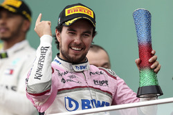 Podium: derde Sergio Perez, Force India