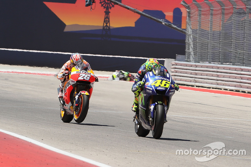 Valentino Rossi et Dani Pedrosa