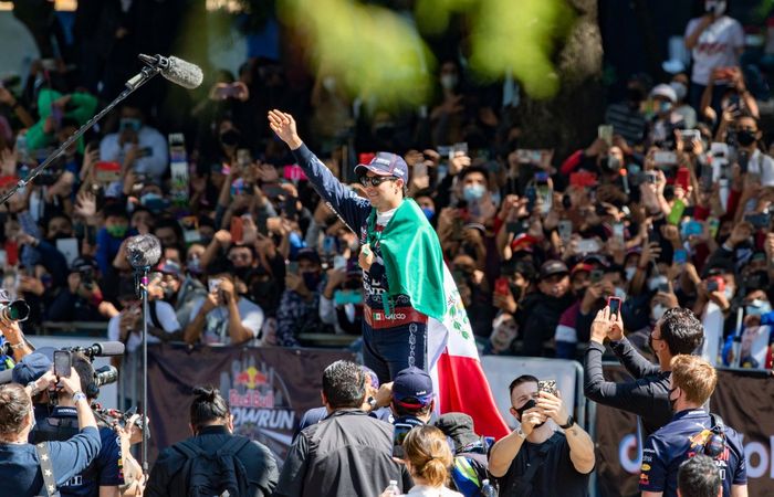 Sergio Pérez. Red Bull ShowRun CDMX