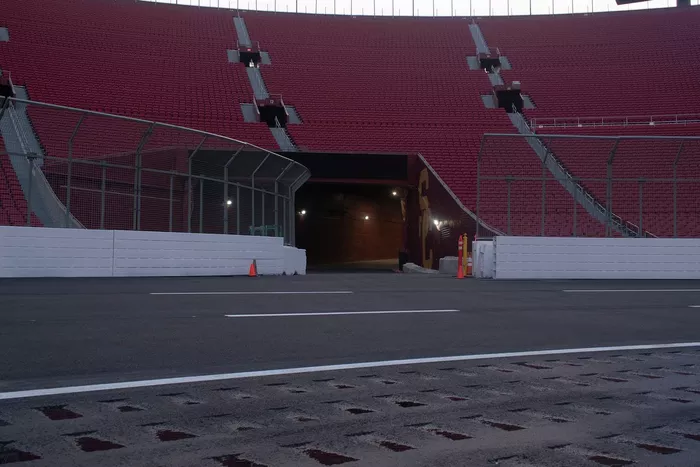 Los Angeles Memorial Coliseum track