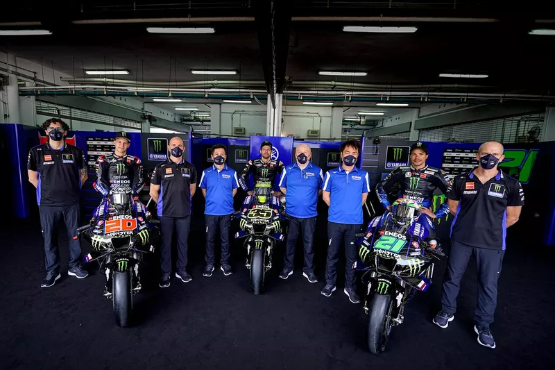 Fabio Quartararo, Yamaha Factory Racing, Cal Crutchlow, Yamaha Factory Racing, Franco Morbidelli, Yamaha Factory Racing