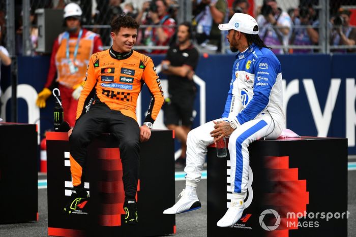 Lewis Hamilton, Ferrari, Lando Norris, McLaren