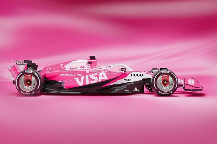レーシングブルズF1、マイアミでは華麗なピンクに大変身！ レッドブル