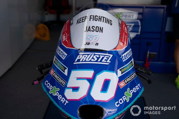 La moto de Jason Dupasquier, Carxpert PruestelGP