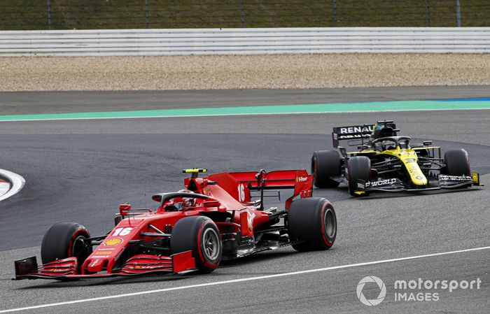 Charles Leclerc, Ferrari SF1000, Daniel Ricciardo, Renault F1 Team R.S.20