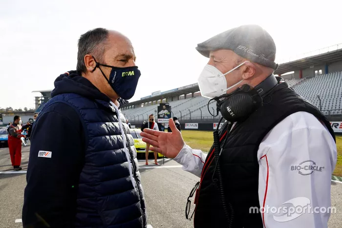 Gerhard Berger, Presidente ITR , Vincent Vosse, Team principal Audi Sport Team WRT