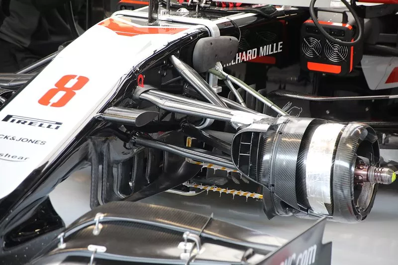 Haas F1 Team VF20 front suspension