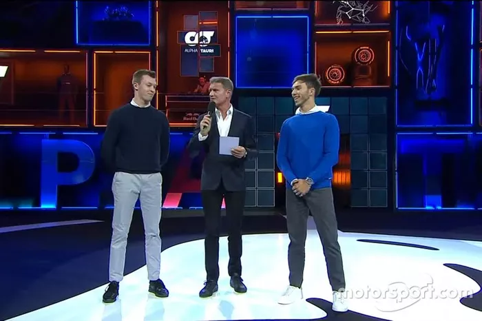 Daniil Kvyat, Pierre Gasly, e David Coulthard
