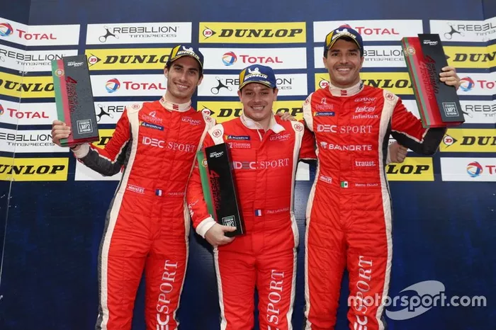 Podio: #28 IDEC Sport Oreca 07 Gibson: Paul Lafargue, Paul Loup Chatin, Mémo Rojas