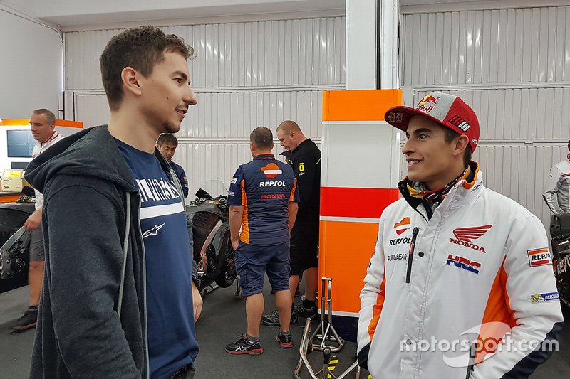 Jorge Lorenzo zeigt sich von Marquez schwer beeinderuckt (Archivbild)