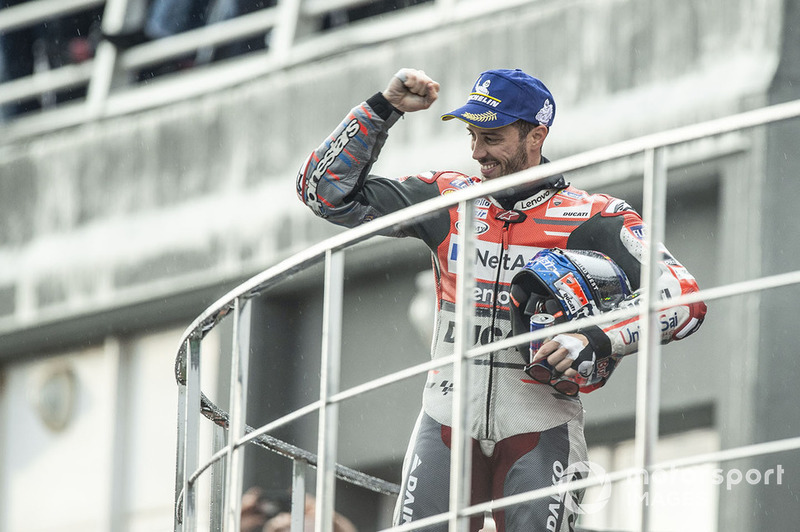 Подіум: переможець гонки Андреа Довіціозо, Ducati Team