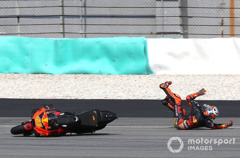 Pol Espargaro, Red Bull KTM Factory Racing crash