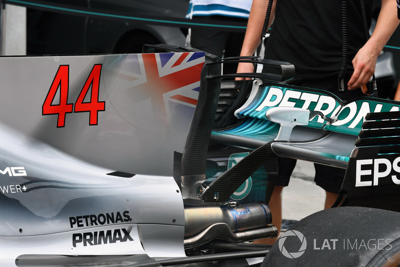 Mercedes F1 W08: Heckpartie