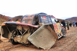 #301 Toyota Gazoo Racing, Toyota: Nasser Al-Attiyah, Matthieu Baumel nach dem Crash