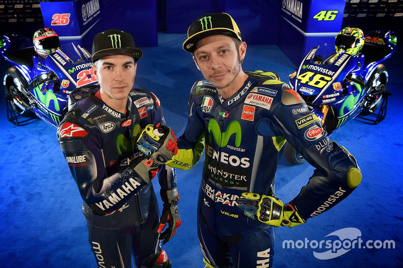 Valentino Rossi, Yamaha Factory Racing; Maverick Viñales, Yamaha Factory Racing