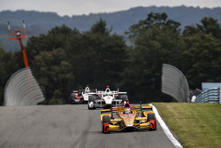 Ryan Hunter-Reay, Andretti Autosport Honda, Helio Castroneves, Team Penske Chevrolet