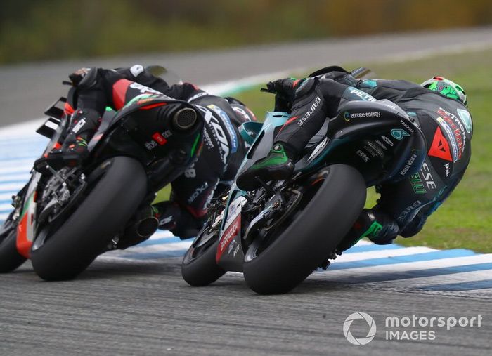 Bradley Smith, Aprilia Racing Team Gresini, Franco Morbidelli, Petronas Yamaha SRT