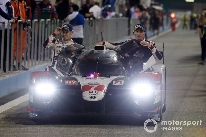 Ganadores #7 Toyota Gazoo Racing Toyota TS050: Mike Conway, Jose Maria Lopez, Kamui Kobayashi 