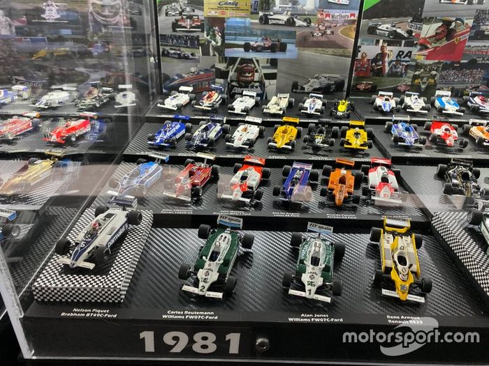 Colección de coches miniatura de F1