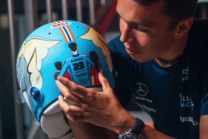 Helmet of Alex Albon, Williams 