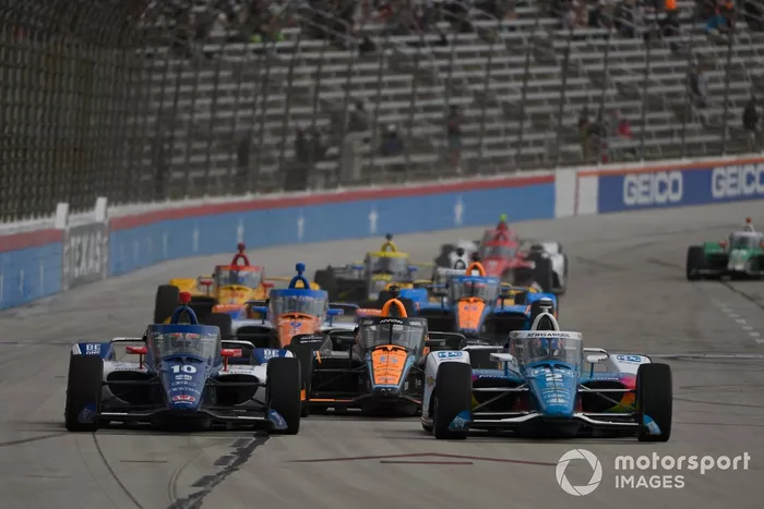 Alex Palou, Chip Ganassi Racing Honda, Josef Newgarden, Team Penske Chevrolet