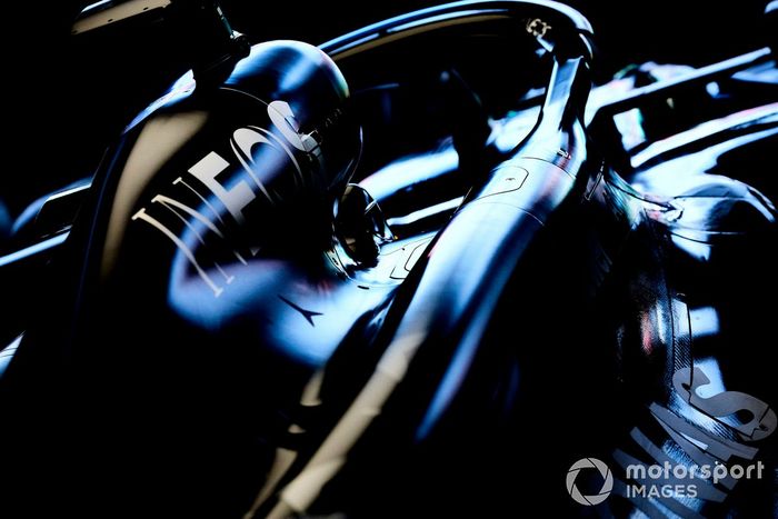 Bodywork on the Mercedes F1 W14