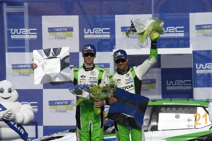 Ganador WCR2 Pro, Kalle Rovanperä, Jonne Halttunen, Skoda Motorsport Skoda Fabia R5