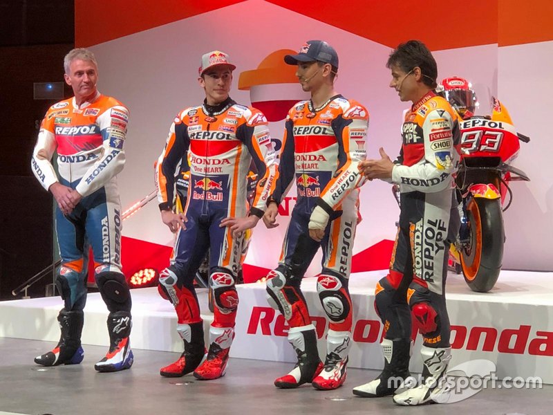 Мік Дуен, Марк Маркес, Хорхе Лоренсо, Алекс Крівілл, Honda HRC