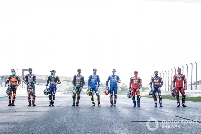 Los pilotos de MotoGP 2020