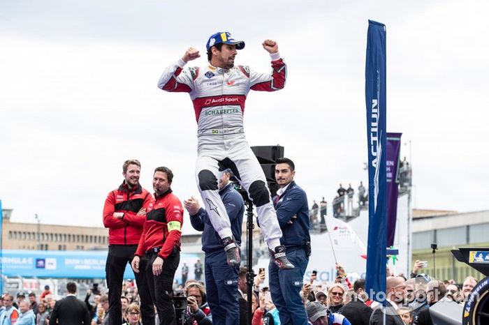 Podio: ganador de la carrera Lucas Di Grassi, Audi Sport ABT Schaeffler