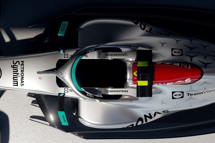 Detalle del Mercedes W13